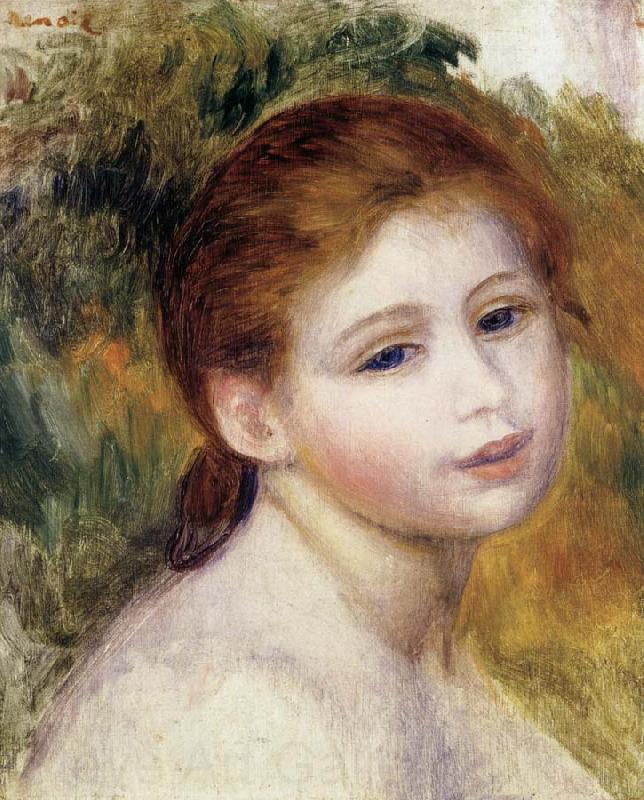 Pierre Renoir Head of a Woman Spain oil painting art